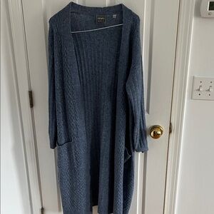 Ninety Textured Blue Cardigan